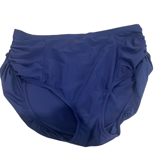 Catherine’s NWOT ruched swim bottoms. A beautiful shade of blue. Size 2X - Picture 1 of 5
